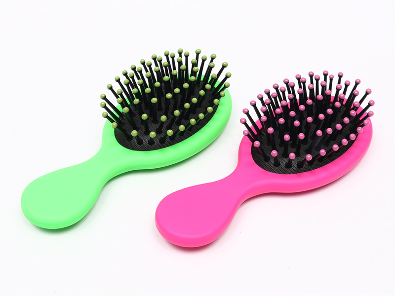 Wig Mini Babaí Scuab Gruaige Paddle Cuartha Adhmaid Beaga