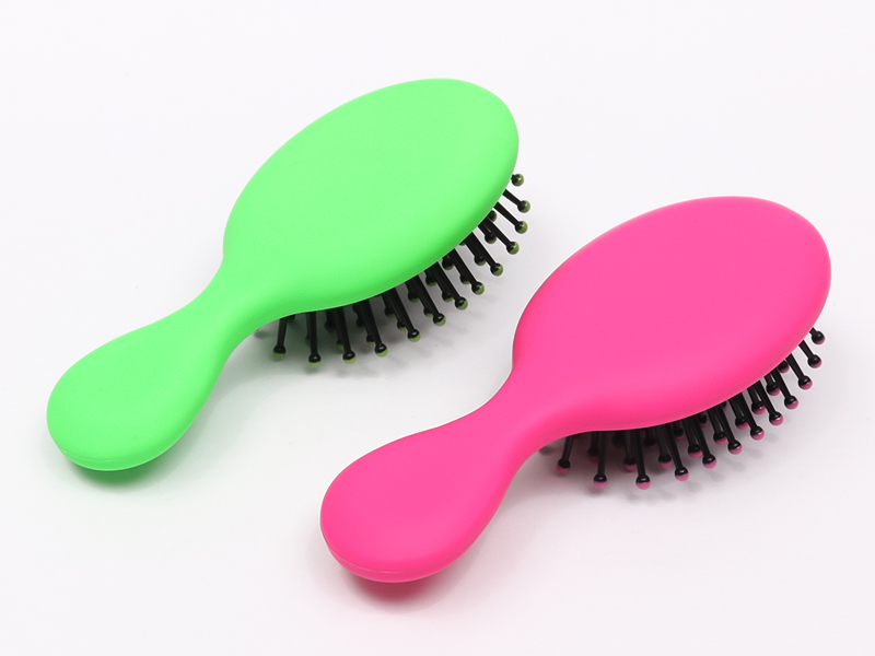 Wig Mini Babaí Scuab Gruaige Paddle Cuartha Adhmaid Beaga