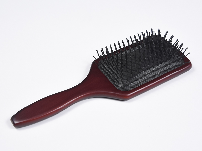 Scuab Gruaige Detangling Massage Adhmaid Mór Bambú