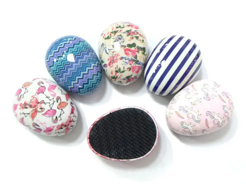 Kids Trédhearcach Lavender Daite Detangler Uibheacha Scuab Gruaige Beaga