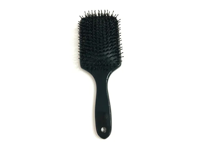 Boar Bristle Massage Wooden Paddle Detangler Scuab Gruaige Bambú