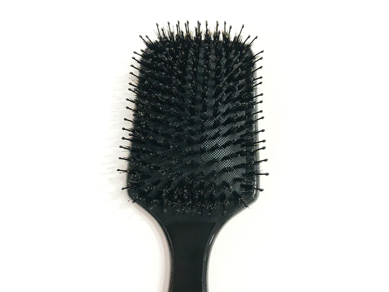 Boar Bristle Massage Wooden Paddle Detangler Scuab Gruaige Bambú
