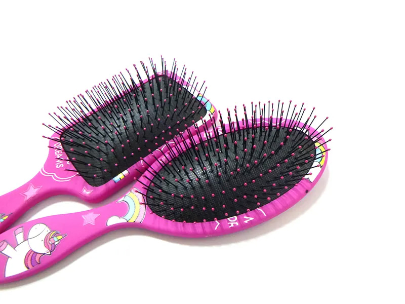 Pionnaí Beaga Dubha Leanbh Beaga Scuab Gruaige Mini Dítangling Wet