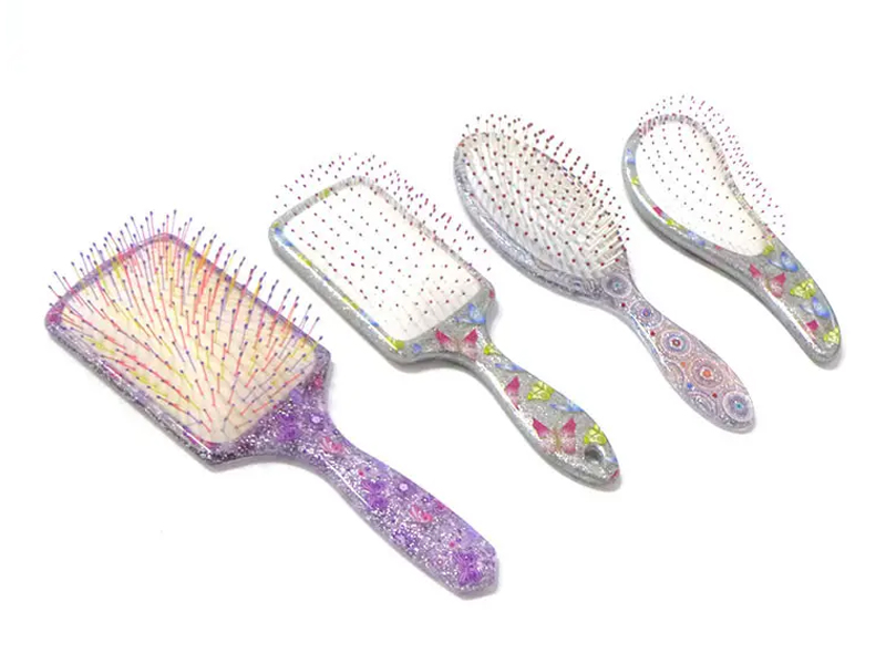 Scuab Gruaige Mini Bog-Teagmhála Plaisteacha Detangling