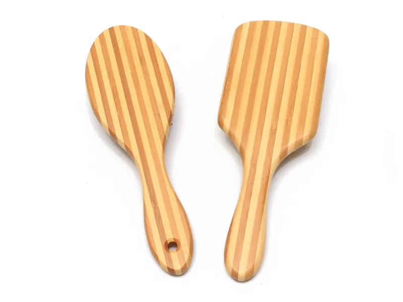 Táirgí Massage Scalp Bambú Scuab Gruaige Adhmaid