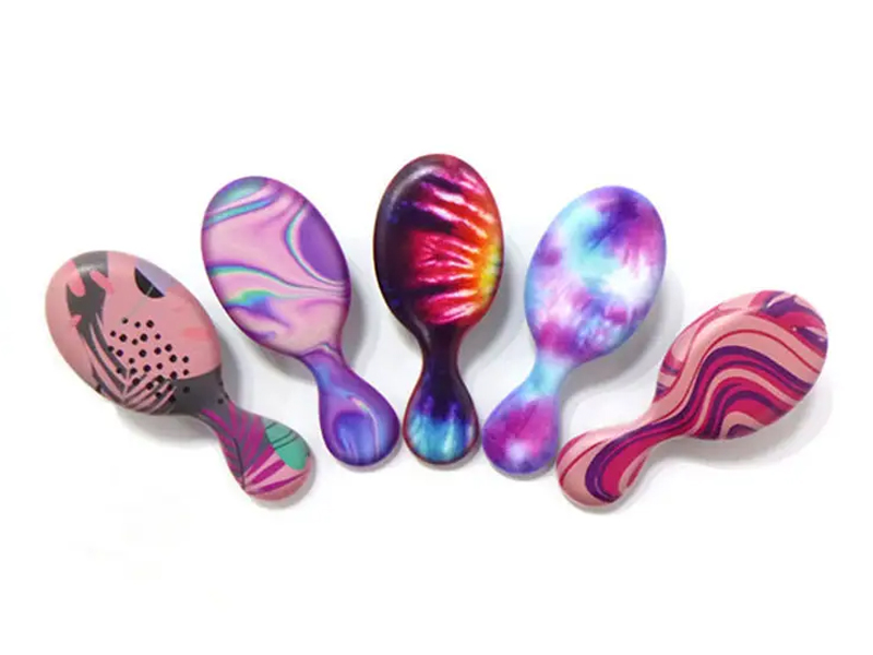 Leanbh Detangling Paddle Gruaige Massager Dathúcháin Cíor